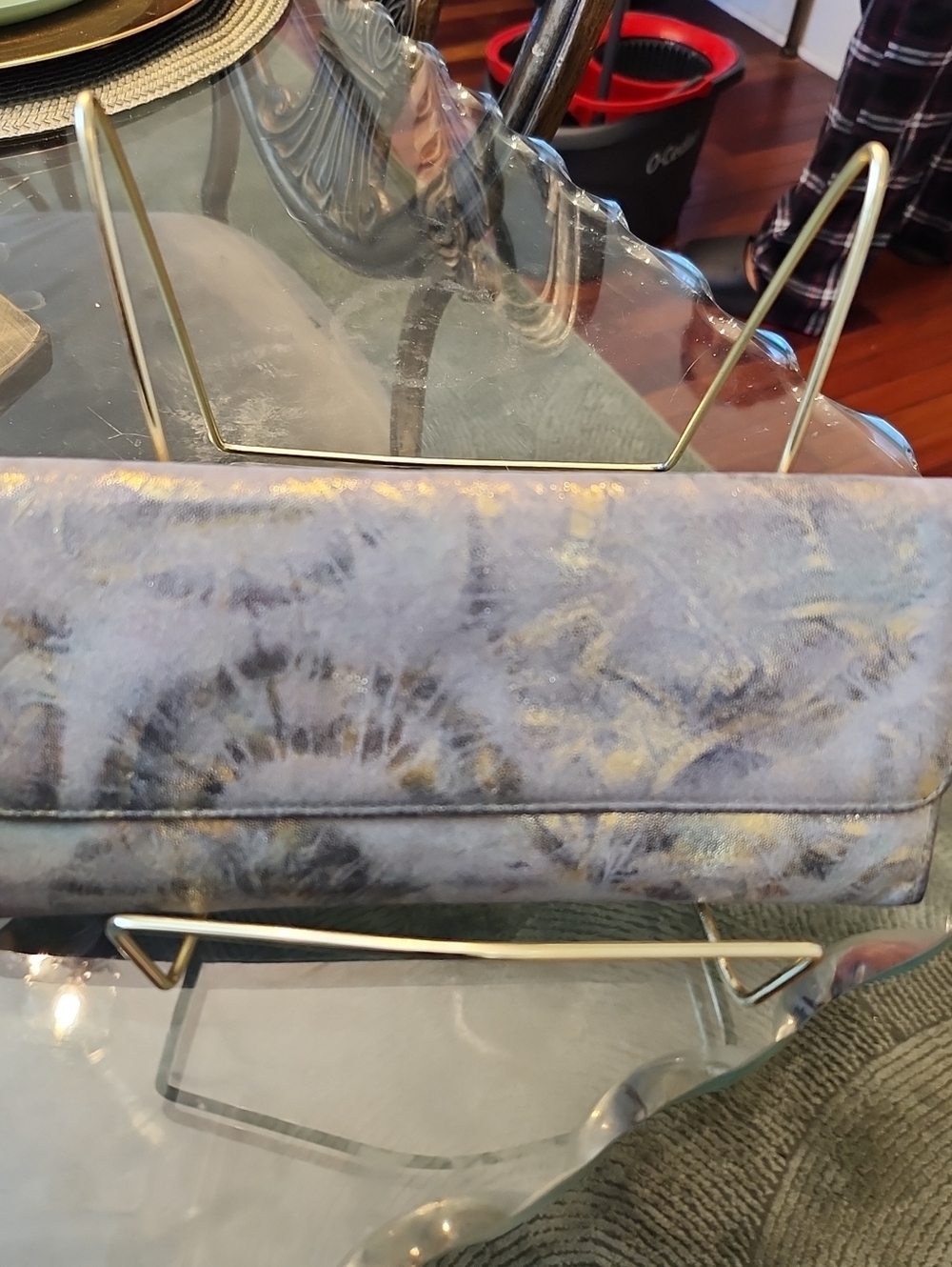 Hobo International Gold-Accented Leather Clutch Wallet - Picture 15 of 15